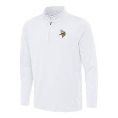 Minnesota Vikings Antigua Reprocess Quarter-Zip Top - White - NFL