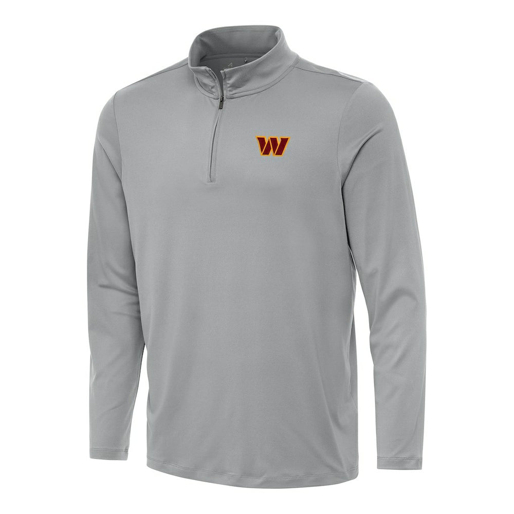 Washington Commanders Antigua Reprocess Quarter-Zip Top - Gray - NFL