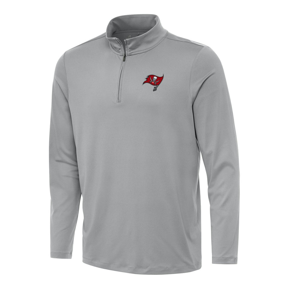 Tampa Bay Buccaneers Antigua Reprocess Quarter-Zip Top - Gray - NFL