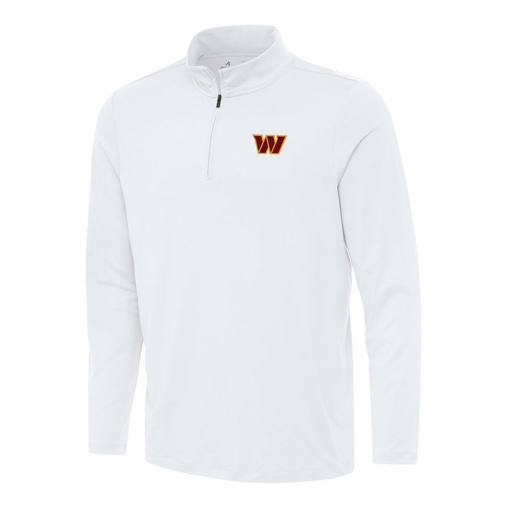 Washington Commanders Antigua Reprocess Quarter-Zip Top - White - NFL