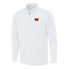 Washington Commanders Antigua Reprocess Quarter-Zip Top - White - NFL