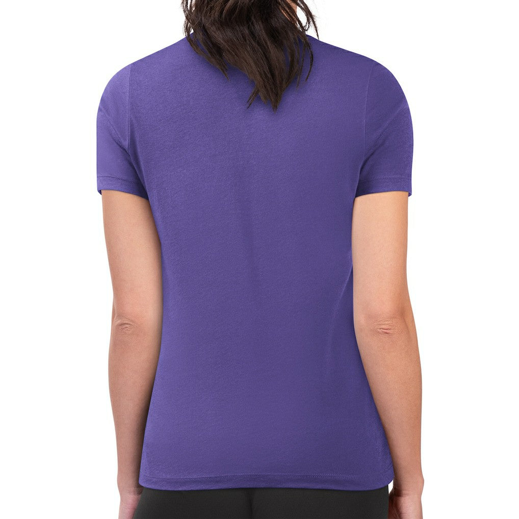 Charlotte Hornets G-III 4Her by Carl Banks Women's Super-Slim Fit Lightweight Flowers Team Logo Graphic T-Shirt Purple