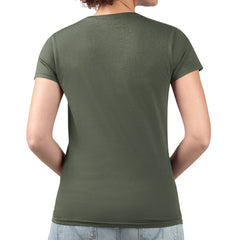 Boston Celtics G-III 4Her by Carl Banks Women's Super-Slim Fit Lightweight Flowers Team Logo Graphic V-Neck T-Shirt Olive