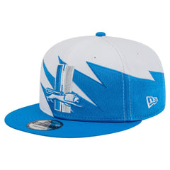 Detroit Lions New Era Throwback Jagged 9FiFTY Snapback Hat - Blue - NFL