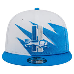 Detroit Lions New Era Throwback Jagged 9FiFTY Snapback Hat - Blue - NFL
