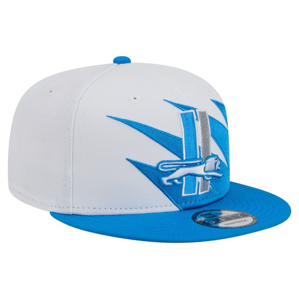 Detroit Lions New Era Throwback Jagged 9FiFTY Snapback Hat - Blue - NFL