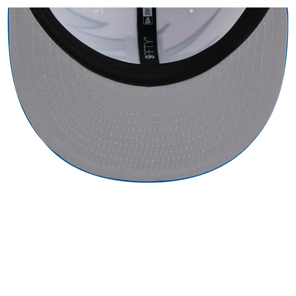Detroit Lions New Era Throwback Jagged 9FiFTY Snapback Hat - Blue - NFL