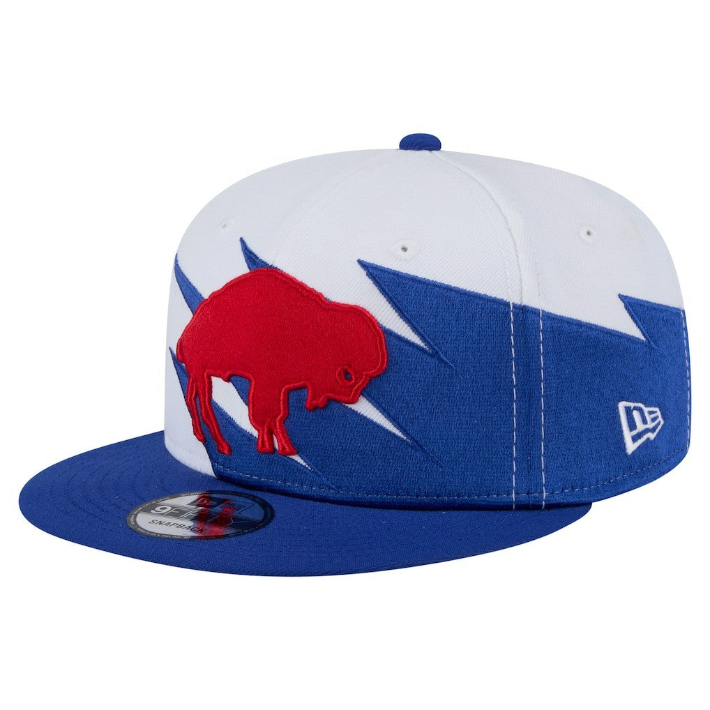 Buffalo Bills New Era Throwback Jagged 9FiFTY Snapback Hat - Royal - NFL