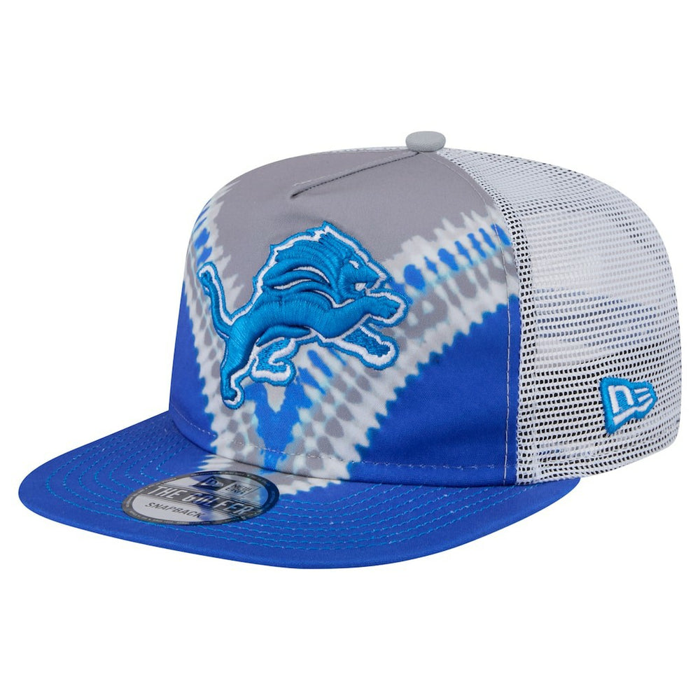 Detroit Lions New Era Throwback Dye Golfer Snapback Hat - Gray/Blue - NFL
