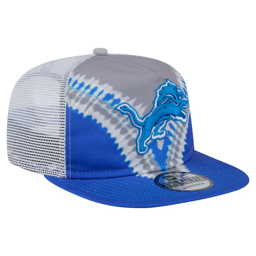 Detroit Lions New Era Throwback Dye Golfer Snapback Hat - Gray/Blue - NFL