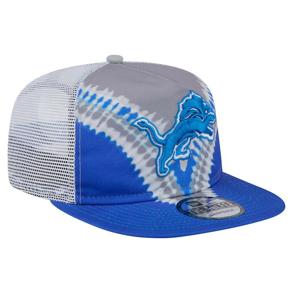 Detroit Lions New Era Throwback Dye Golfer Snapback Hat - Gray/Blue - NFL