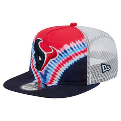 Houston Texans New Era Throwback Dye Golfer Snapback Hat - Red/Navy - NFL