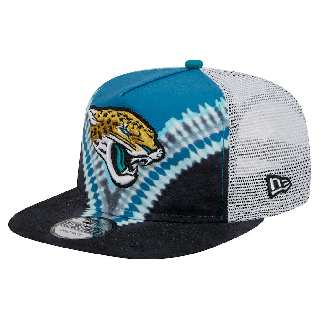 Jacksonville Jaguars New Era Throwback Dye Golfer Snapback Hat - Teal/Black - NFL