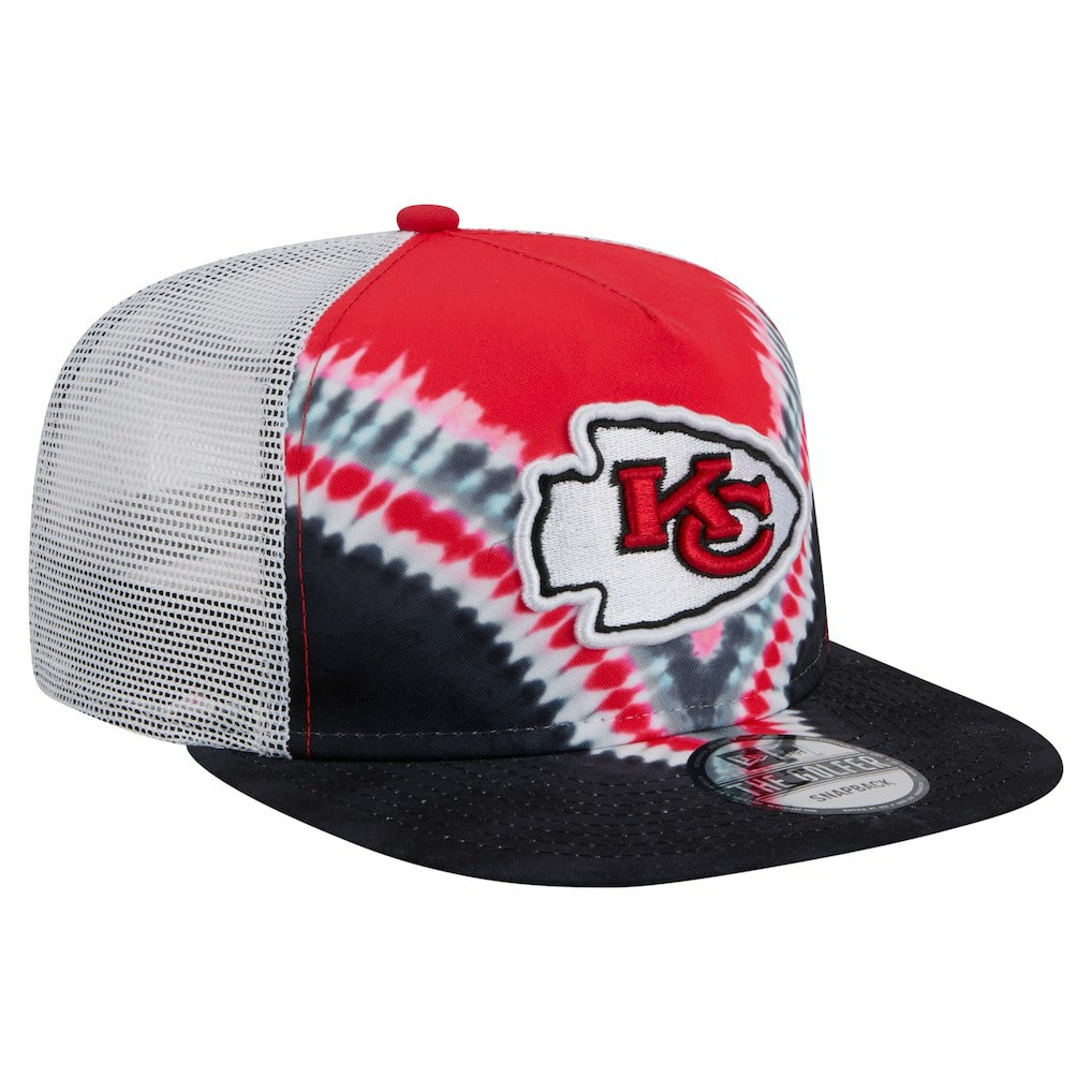 Kansas City Chiefs New Era Throwback Dye Golfer Snapback Hat - Red/Black - NFL