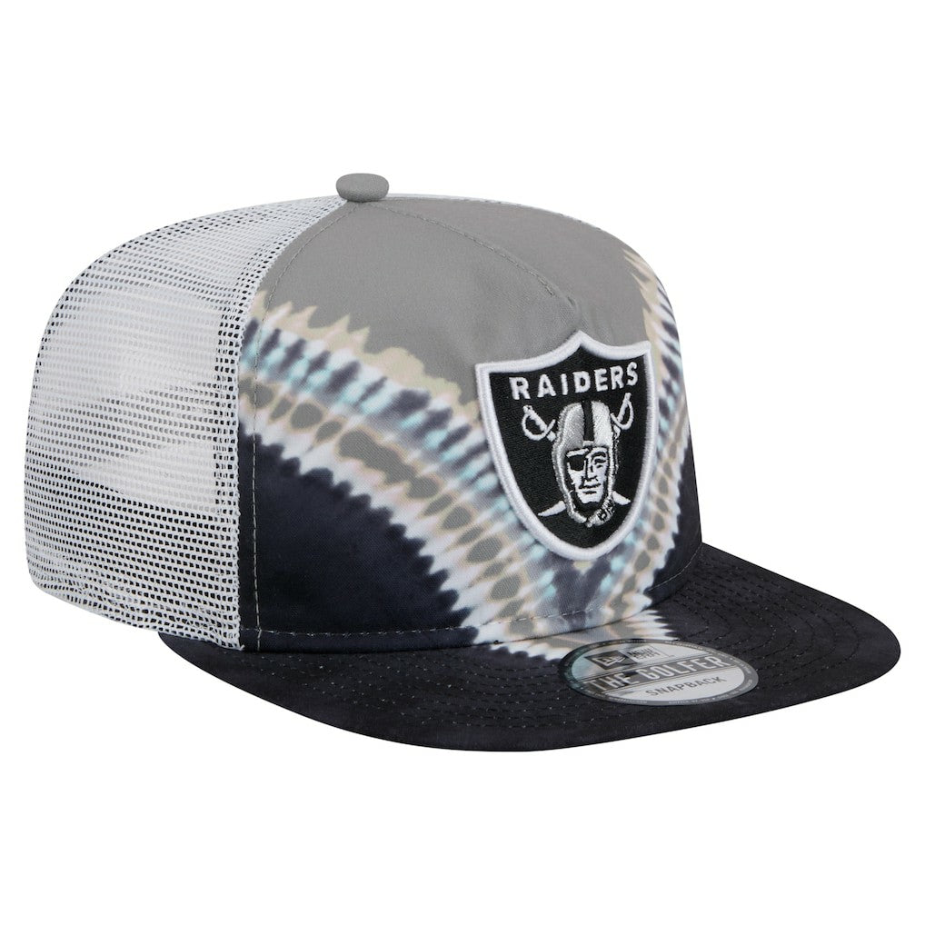 Las Vegas Raiders New Era Throwback Dye Golfer Snapback Hat - Gray/Black - NFL