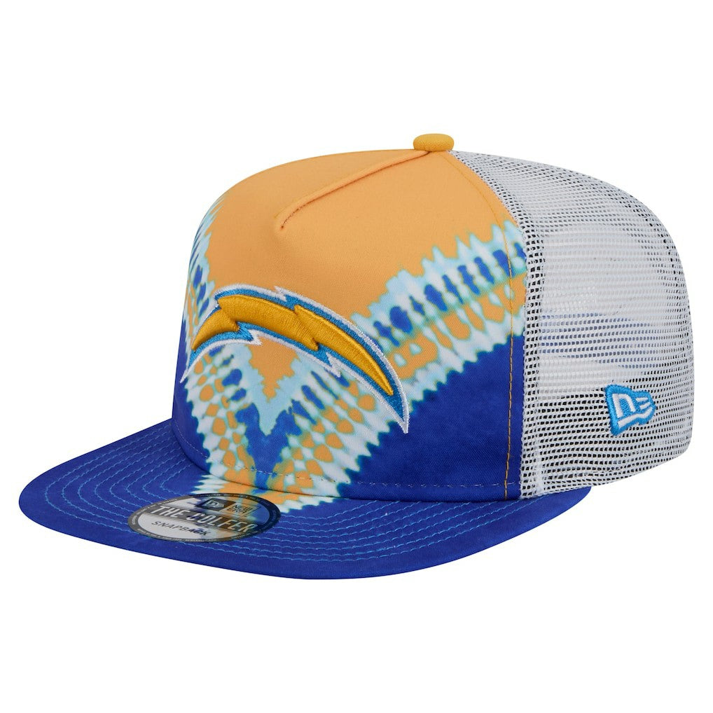 Los Angeles Chargers New Era Throwback Dye Golfer Snapback Hat - Gold/Blue - NFL