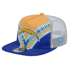 Los Angeles Chargers New Era Throwback Dye Golfer Snapback Hat - Gold/Blue - NFL