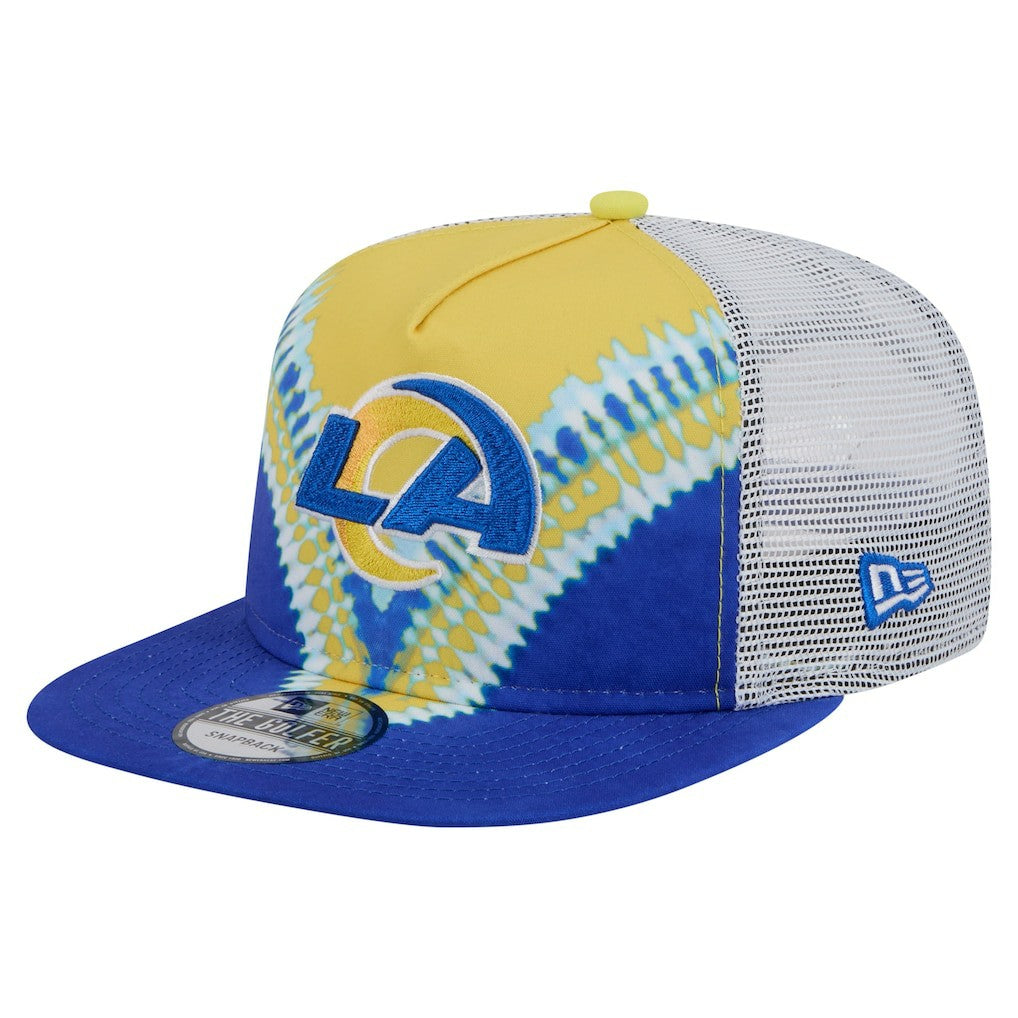 Los Angeles Rams New Era Throwback Dye Golfer Snapback Hat - Gold/Royal - NFL