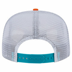 Miami Dolphins New Era Throwback Dye Golfer Snapback Hat - Orange/Aqua - NFL