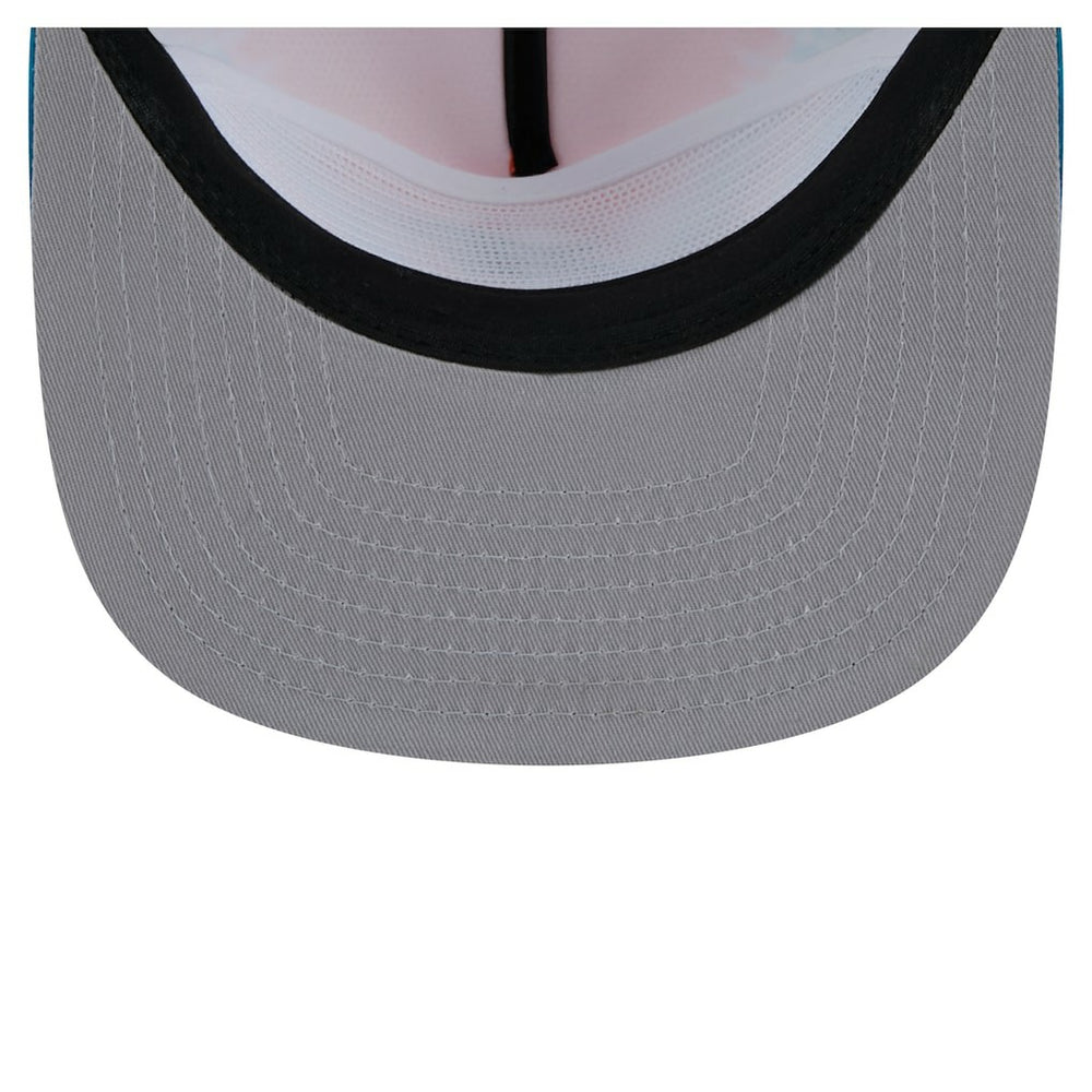 Miami Dolphins New Era Throwback Dye Golfer Snapback Hat - Orange/Aqua - NFL
