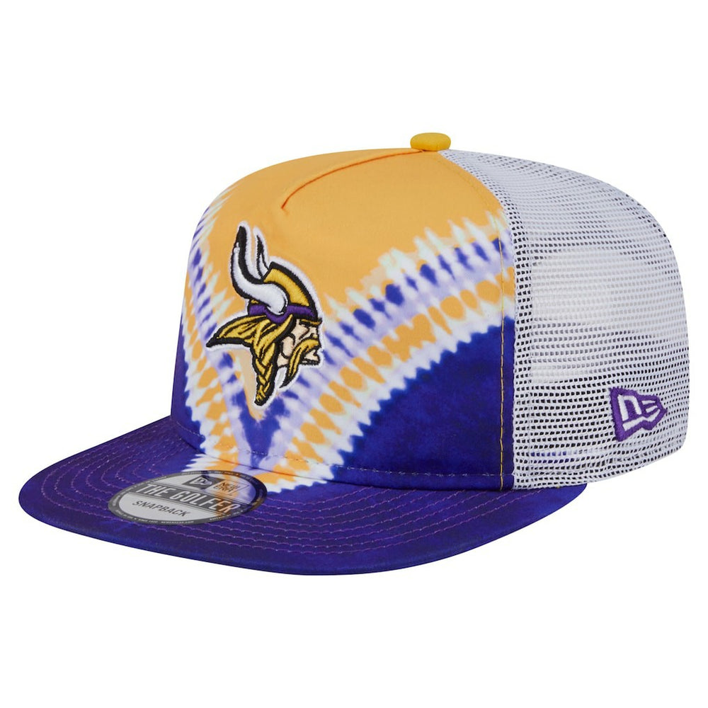 Minnesota Vikings New Era Throwback Dye Golfer Snapback Hat - Gold/Purple - NFL