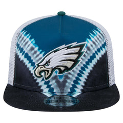 Philadelphia Eagles New Era Throwback Dye Golfer Snapback Hat - Midnight Green/Black - NFL