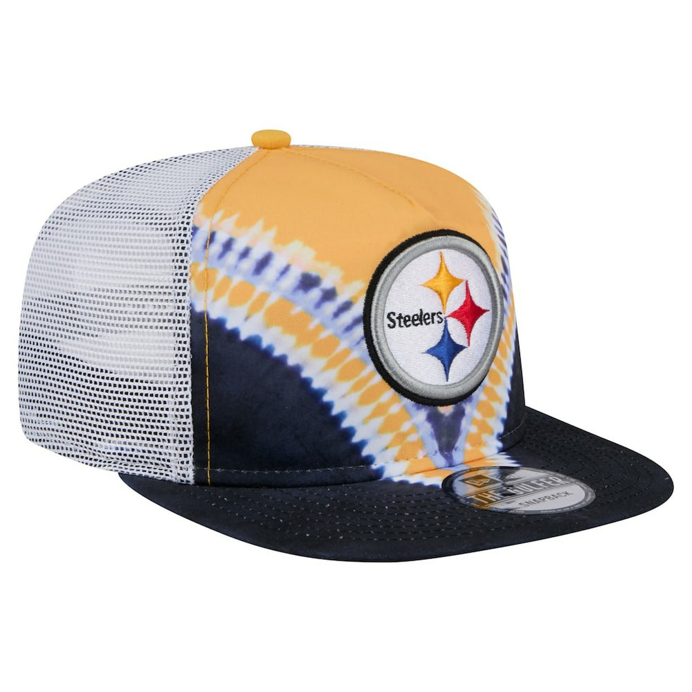 Pittsburgh Steelers New Era Throwback Dye Golfer Snapback Hat - Gold/Black - NFL