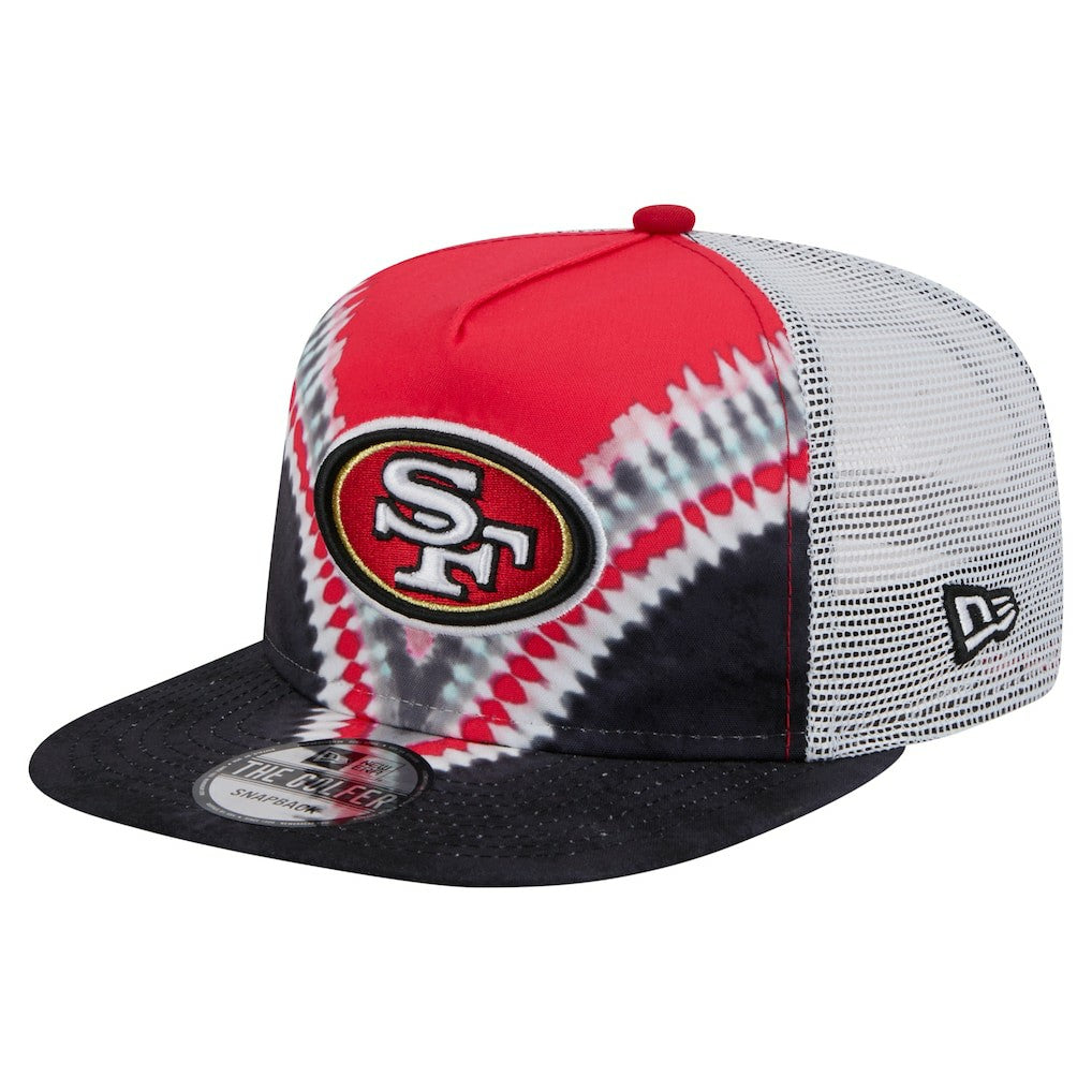 San Francisco 49ers New Era Throwback Dye Golfer Snapback Hat - Scarlet/Black - NFL