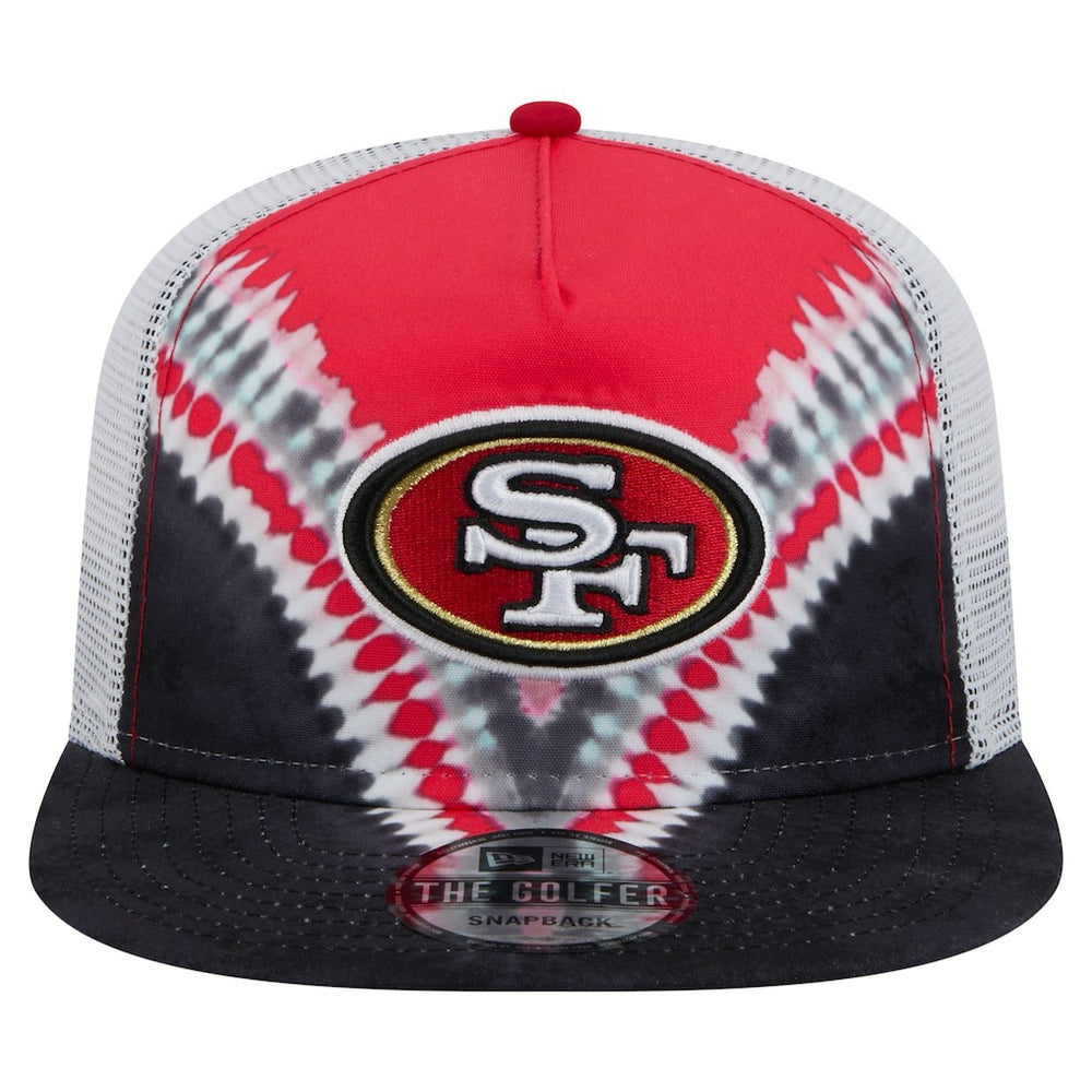 San Francisco 49ers New Era Throwback Dye Golfer Snapback Hat - Scarlet/Black - NFL