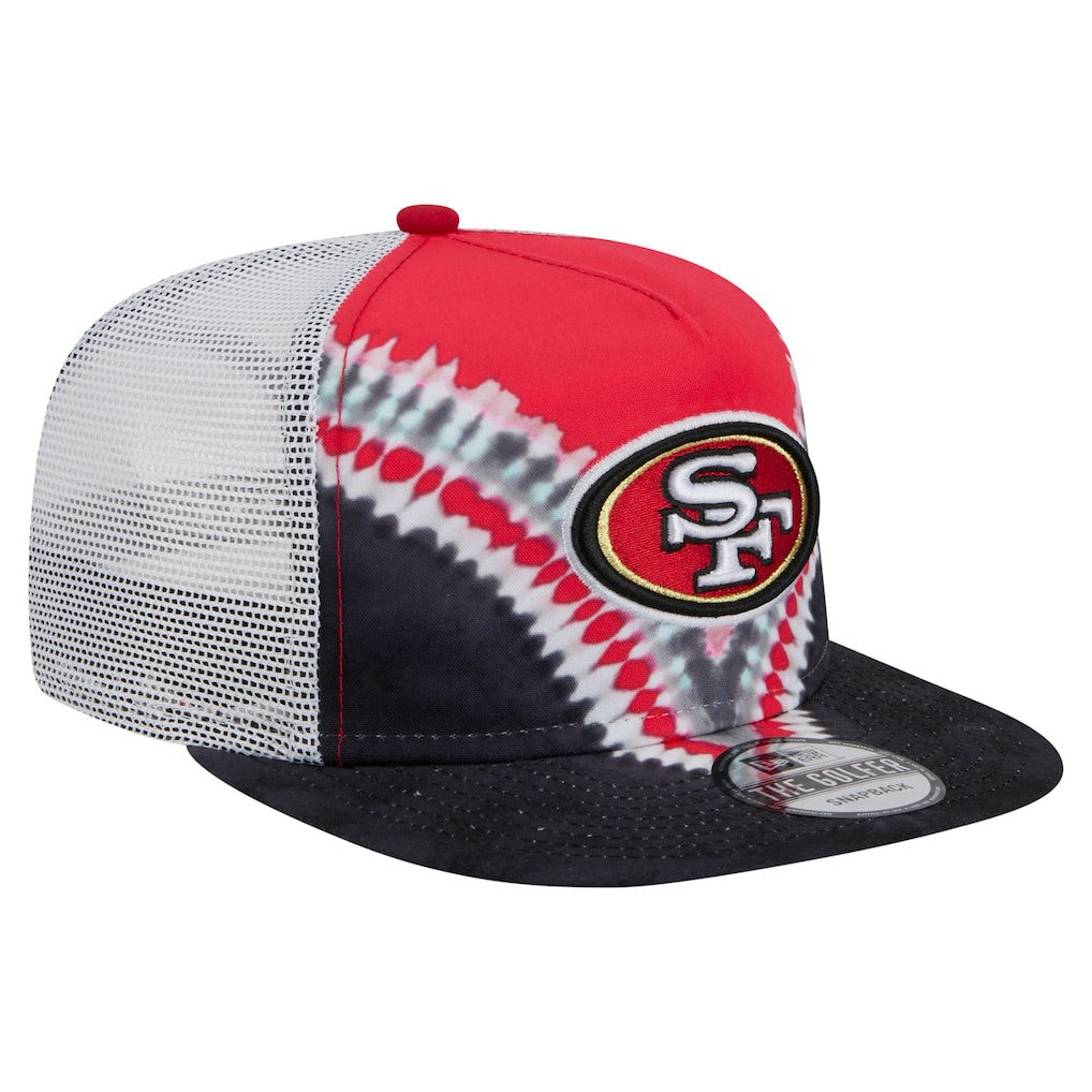 San Francisco 49ers New Era Throwback Dye Golfer Snapback Hat - Scarlet/Black - NFL