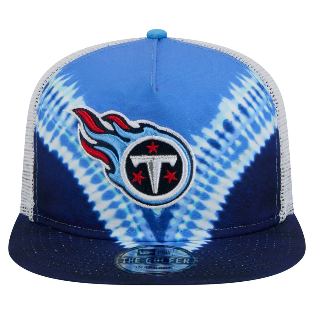 Tennessee Titans New Era Throwback Dye Golfer Snapback Hat - Light Blue/Navy - NFL