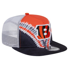 Cincinnati Bengals New Era Throwback Dye Golfer Snapback Hat - Orange/Black - NFL