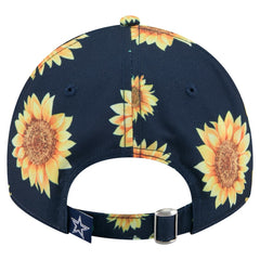 Dallas Cowboys New Era Women's Adventure Sunflower 9TWENTY Adjustable Hat - Navy - NFL