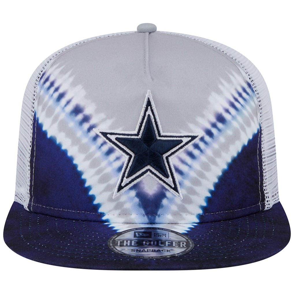 Dallas Cowboys New Era Throwback Dye Golfer Snapback Hat - Gray/Navy - NFL