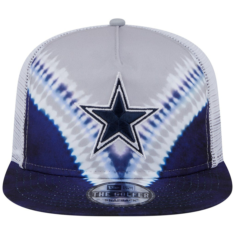 Dallas Cowboys New Era Throwback Dye Golfer Snapback Hat - Gray/Navy - NFL