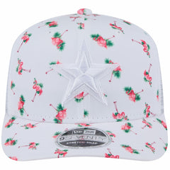 Dallas Cowboys New Era Adventure Flamingo Pattern 9SEVENTY Stretch-Snap Hat - White - NFL
