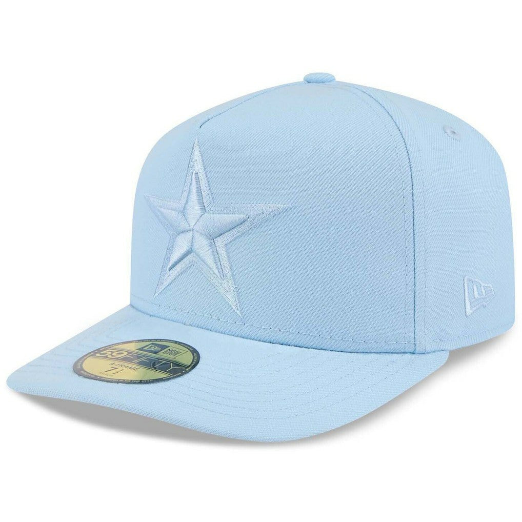 Dallas Cowboys New Era Color Pack A-Frame 59FIFTY Fitted Hat - Light Blue - NFL