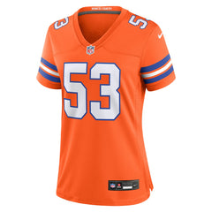 Randy Gradishar Denver Broncos Women's Mile High Collection 1977 Throwback Retired Player Game Jersey - Orange - Nike