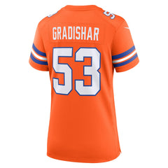 Randy Gradishar Denver Broncos Women's Mile High Collection 1977 Throwback Retired Player Game Jersey - Orange - Nike