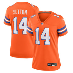 Courtland Sutton Denver Broncos Women's Mile High Collection 1977 Throwback Player Game Jersey - Orange - Nike
