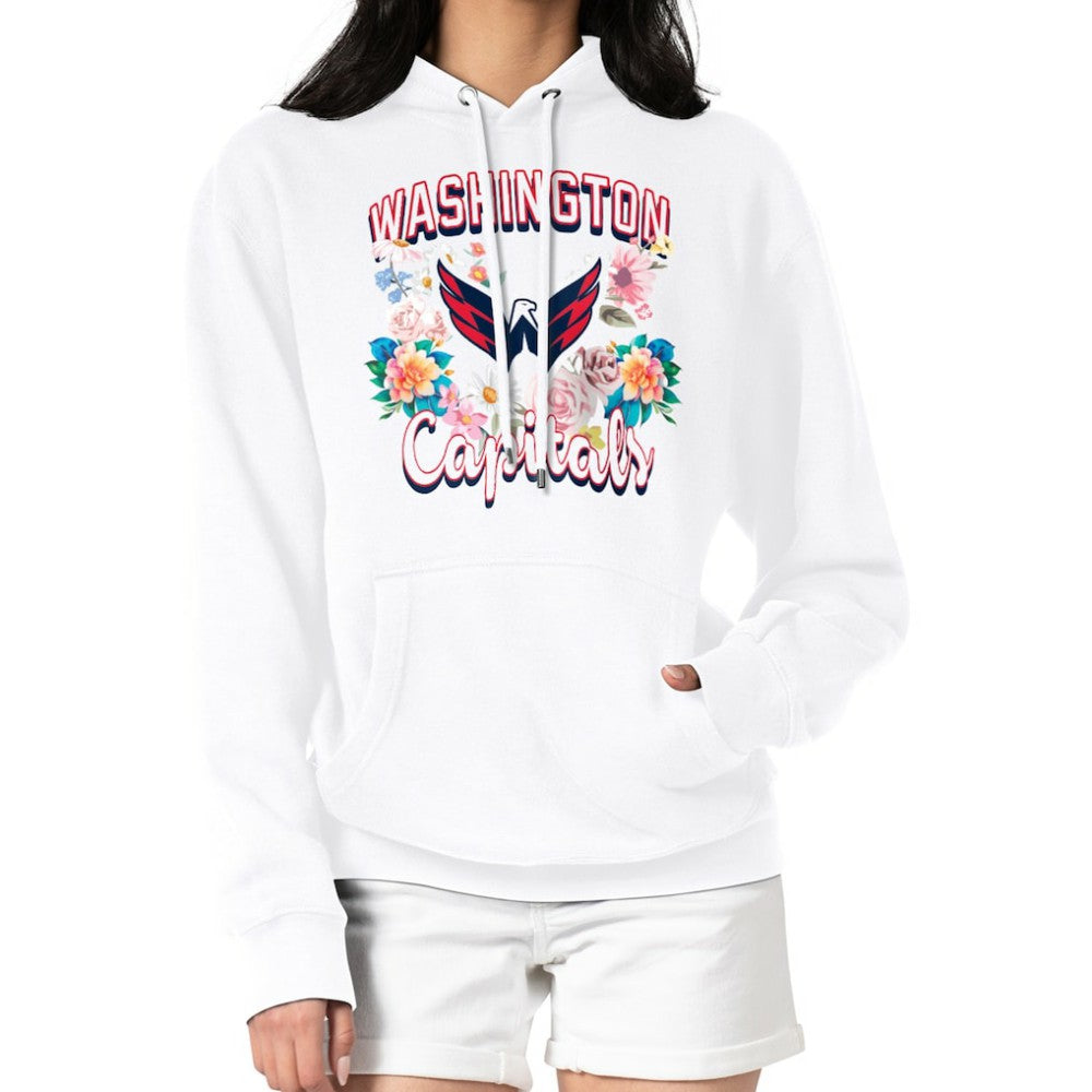 Washington Capitals G-III 4Her by Carl Banks Women's Flower Logo Pullover Hoodie - White | NHL near me