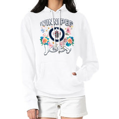 Winnipeg Jets G-III 4Her by Carl Banks Women's Flower Logo Pullover Hoodie - White | NHL near me