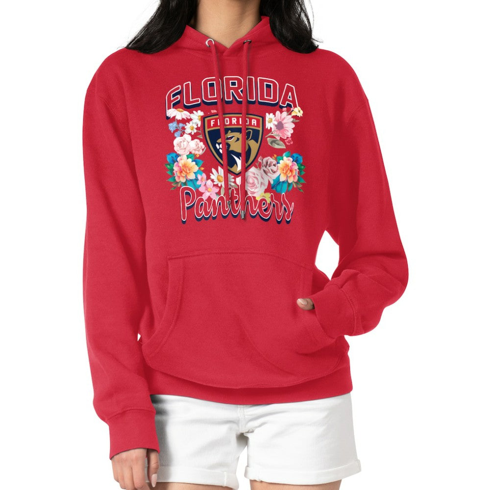 Florida Panthers G-III 4Her by Carl Banks Women's Flower Logo Pullover Hoodie - Red | NHL online