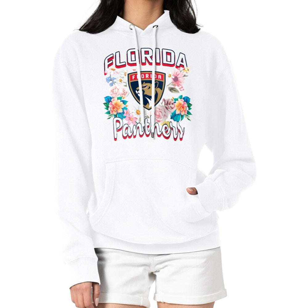 Florida Panthers G-III 4Her by Carl Banks Women's Flower Logo Pullover Hoodie - White | NHL sale
