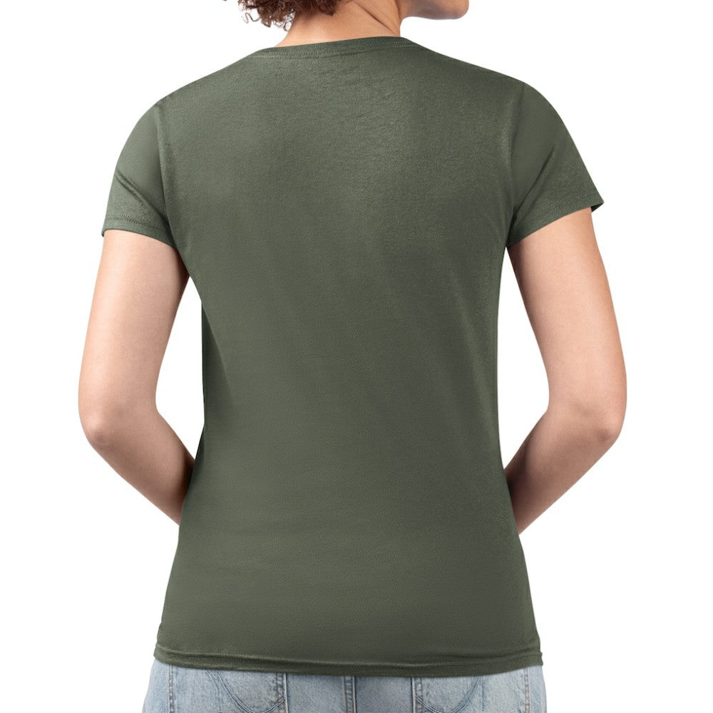 Dallas Stars G-III 4Her by Carl Banks Women's Super-Slim Fit Lightweight Flower Logo V-Neck T-Shirt - Green | NHL near me