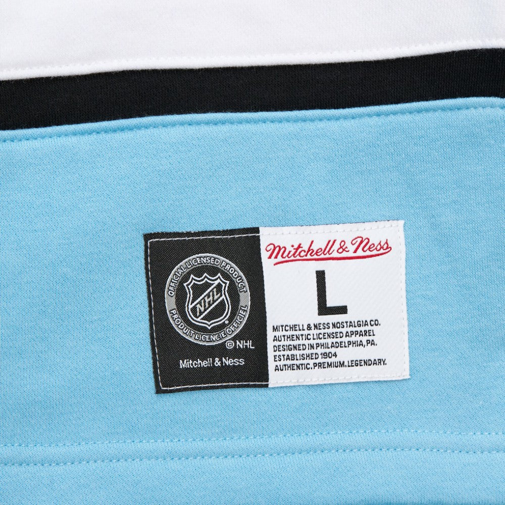 Utah Hockey Club Mitchell & Ness Heritage Lace-Up Pullover Sweatshirt - Black | NHL Lifestyle