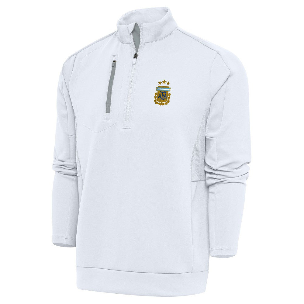 Argentina National Team Antigua Generation Quarter-Zip Pullover Top White