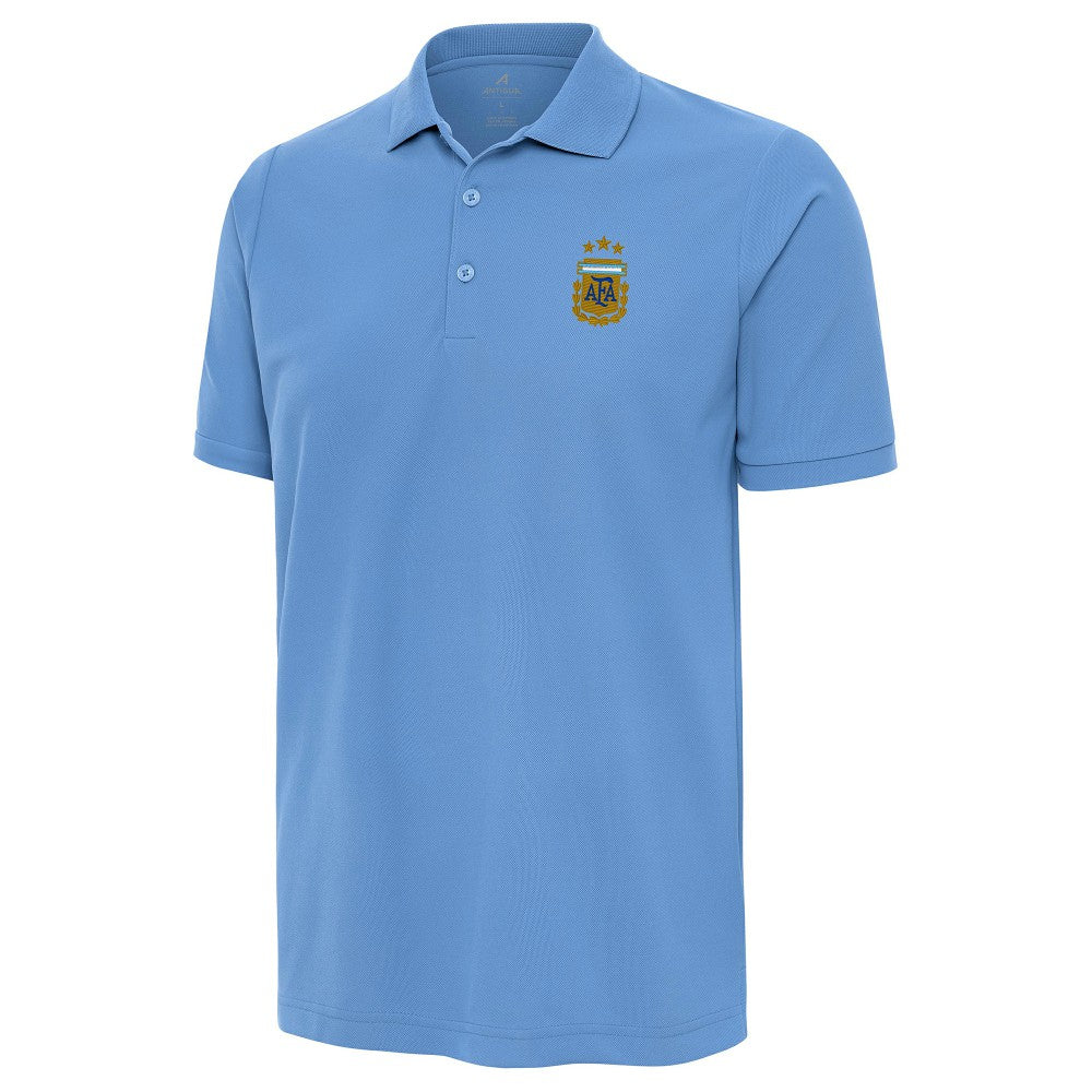 Argentina National Team Antigua Legacy Pique Polo Powder Blue