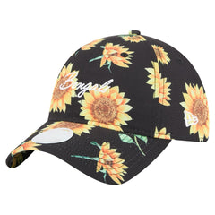 Cincinnati Bengals New Era Women's Adventure Sunflower 9TWENTY Adjustable Hat - Black - NFL