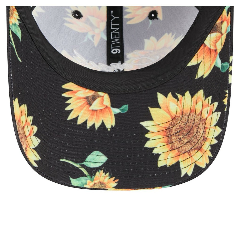 Cincinnati Bengals New Era Women's Adventure Sunflower 9TWENTY Adjustable Hat - Black - NFL
